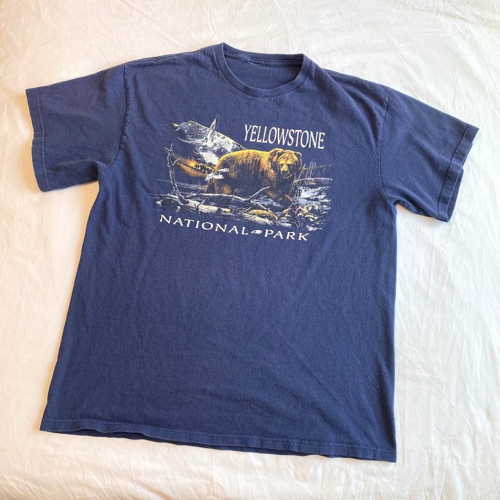 Y2K Yellowstone National Park T-shirt Greg Murray XL
